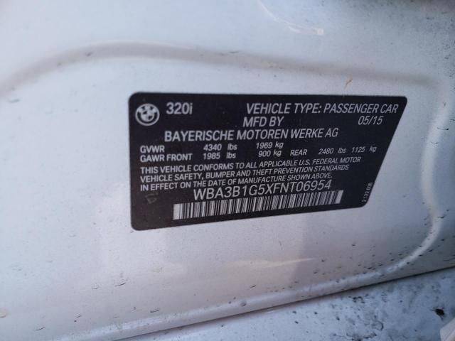 Photo 10 from auction – 2015 BMW 320 I with VIN WBA3B1G5XFNT06954