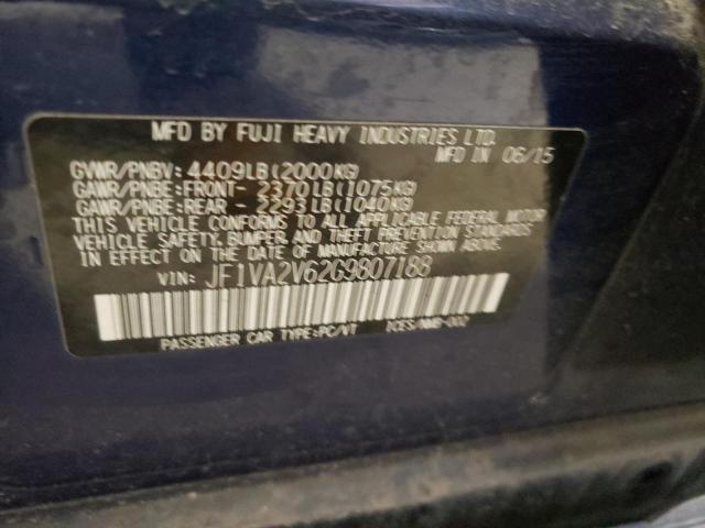 Photo 10 from auction – 2016 SUBARU WRX STI with VIN JF1VA2V62G9807188