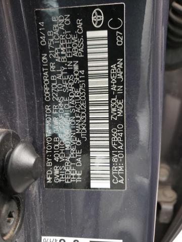 Photo 10 from auction – 2014 TOYOTA PRIUS with VIN JTDKN3DU2E0375114