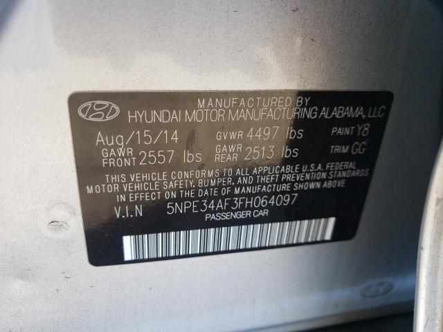 Photo 10 from auction – 2015 HYUNDAI SONATA SPO with VIN 5NPE34AF3FH064097