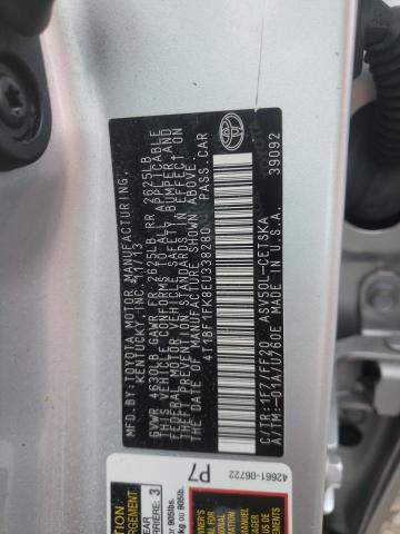 Photo 10 from auction – 2014 TOYOTA CAMRY L with VIN 4T1BF1FK8EU338280