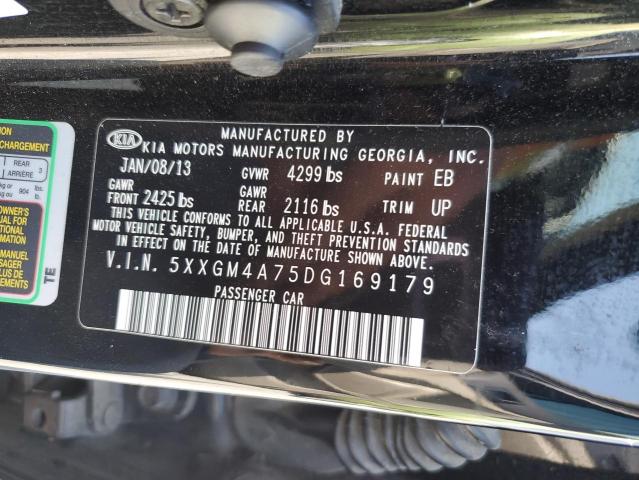 Photo 10 from auction – 2013 KIA OPTIMA LX with VIN 5XXGM4A75DG169179