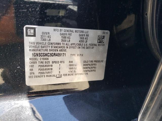 Photo 10 from auction – 2016 CHEVROLET SUBURBAN C with VIN 1GNSCGKC3GR409171