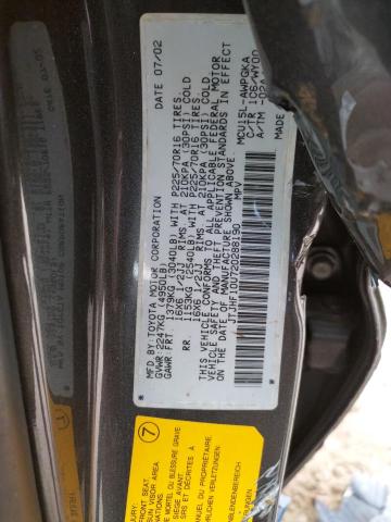 Photo 10 from auction – 2002 LEXUS RX 300 with VIN JTJHF10U720288190