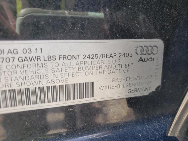 Photo 10 from auction – 2011 AUDI A4 PREMIUM with VIN WAUEFBFL3BN050766