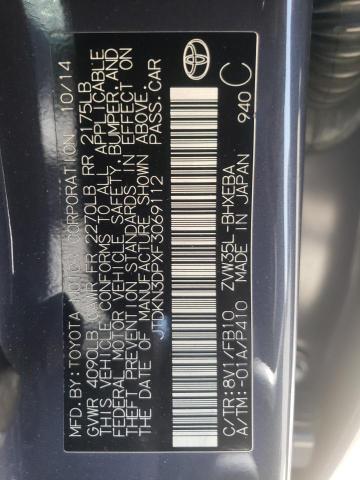 Photo 10 from auction – 2015 TOYOTA PRIUS PLUG with VIN JTDKN3DPXF3069112