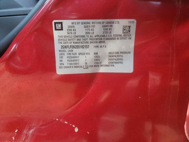 Photo 10 from auction – 2014 CHEVROLET EQUINOX LT with VIN 2GNFLFEK2E6182157