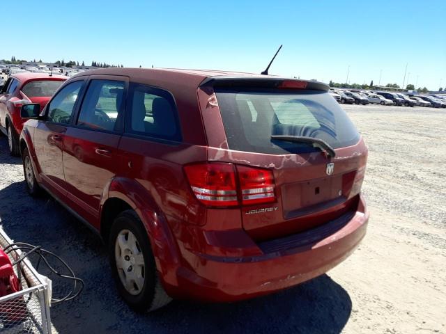 Photo 3 from auction – 2009 DODGE JOURNEY SE with VIN 3D4GG47B99T220197