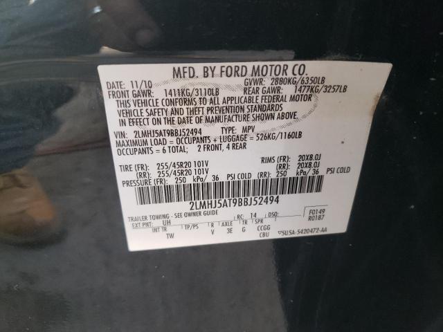Photo 10 from auction – 2011 LINCOLN MKT with VIN 2LMHJ5AT9BBJ52494