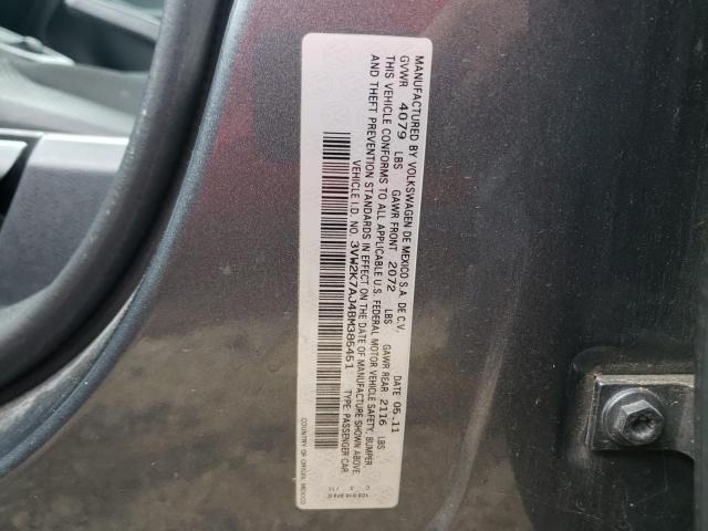 Photo 10 from auction – 2011 VOLKSWAGEN JETTA BASE with VIN 3VW2K7AJ4BM385451