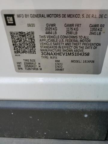 Photo 10 from auction – 2021 CHEVROLET EQUINOX LS with VIN 3GNAXHEV1MS104358
