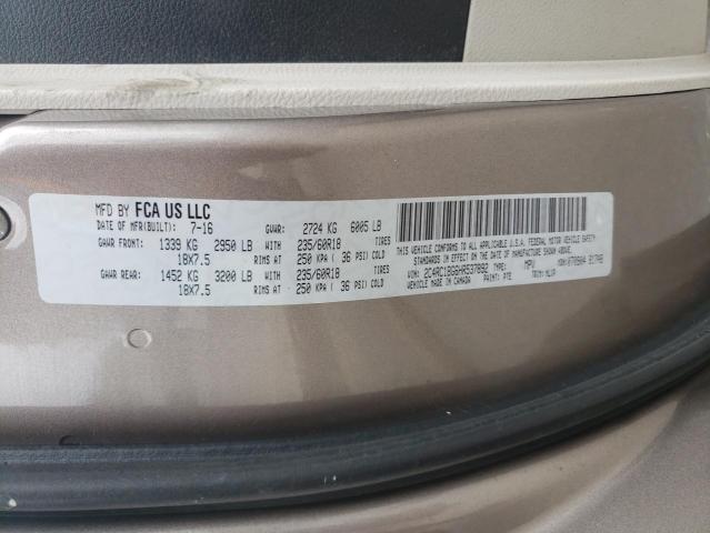 Photo 10 from auction – 2017 CHRYSLER PACIFICA T with VIN 2C4RC1BG6HR537892