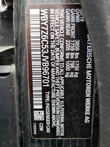 Photo 10 from auction – 2018 BMW I3 S BEV with VIN WBY7Z6C53JVB96701