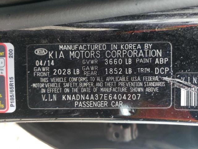 Photo 10 from auction – 2014 KIA RIO EX with VIN KNADN4A37E6404207