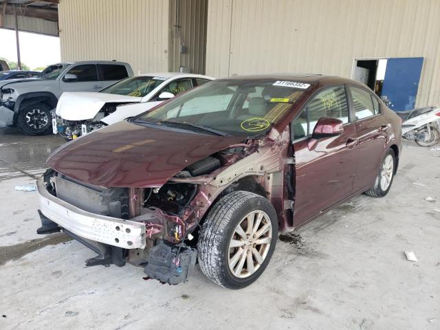 Photo 2 from auction – 2012 HONDA CIVIC EXL with VIN 19XFB2F9XCE050647