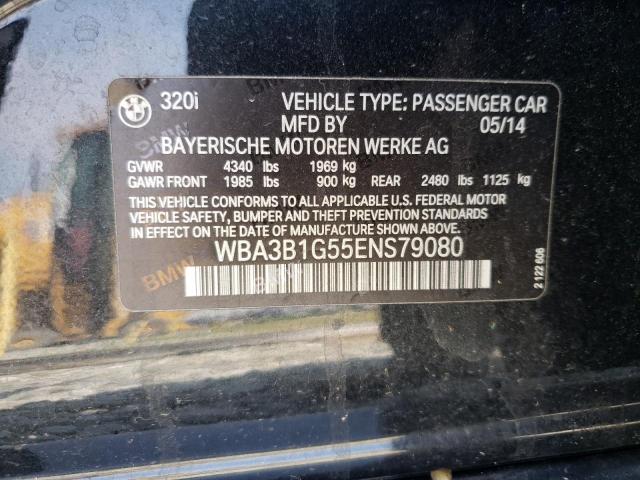 Photo 10 from auction – 2014 BMW 320 I with VIN WBA3B1G55ENS79080