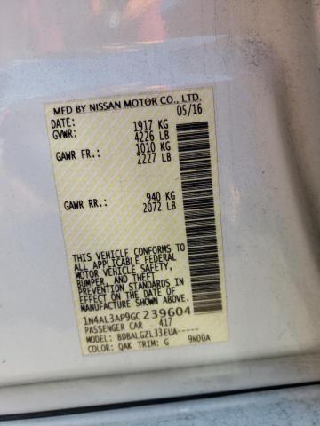 Photo 10 from auction – 2016 NISSAN ALTIMA 2.5 with VIN 1N4AL3AP9GC239604
