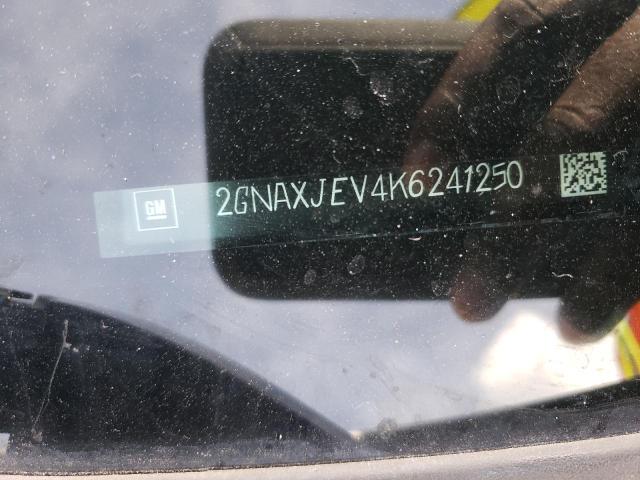 Photo 10 from auction – 2019 CHEVROLET EQUINOX LT with VIN 2GNAXJEV4K6241250