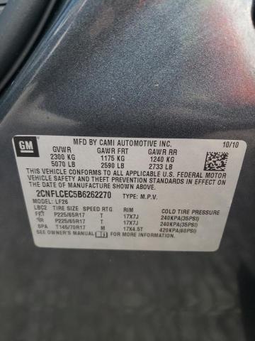 Photo 10 from auction – 2011 CHEVROLET EQUINOX LS with VIN 2CNFLCEC5B6262270