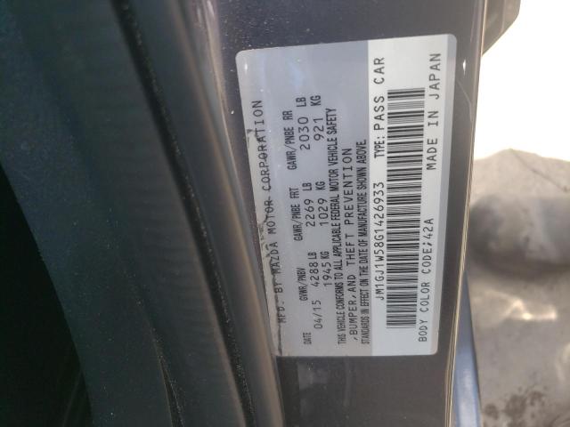 Photo 10 from auction – 2019 MAZDA MAZDA 6 with VIN JM1GJ1W58G1426933