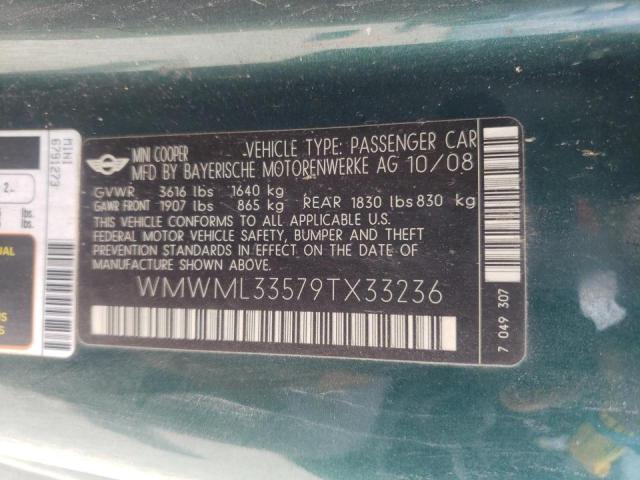 Photo 10 from auction – 2009 MINI COOPER CLU with VIN WMWML33579TX33236