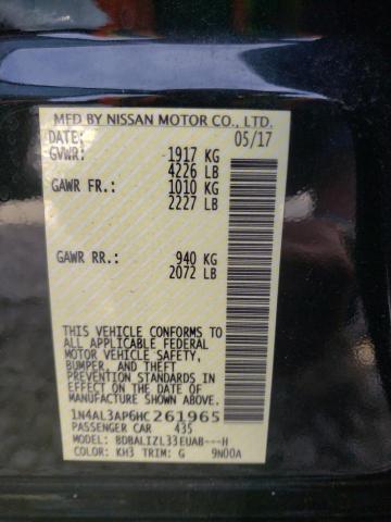 Photo 10 from auction – 2017 NISSAN ALTIMA 2.5 with VIN 1N4AL3AP6HC261965