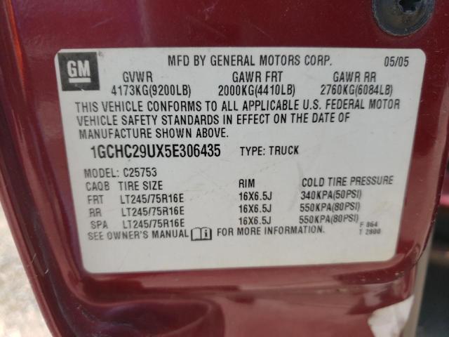 Zdjęcie 10 z aukcji – 2005 CHEVROLET SILVERADO z VIN 1GCHC29UX5E306435