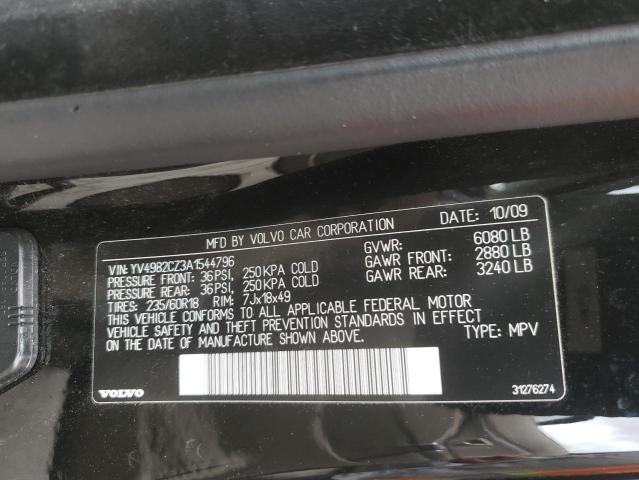Photo 10 from auction – 2010 VOLVO XC90 3.2 with VIN YV4982CZ3A1544796