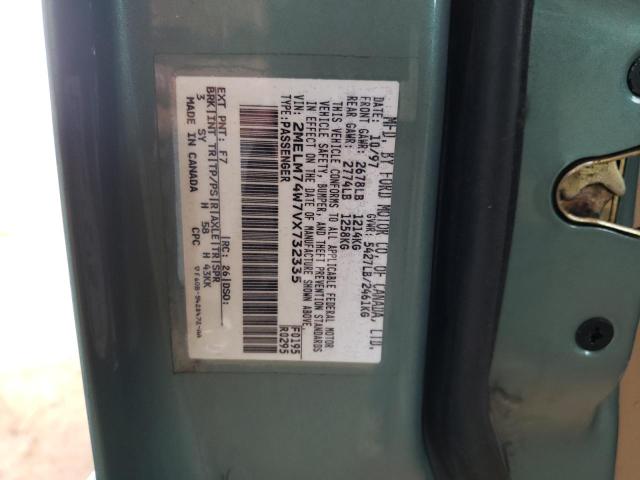 Photo 10 from auction – 1997 MERCURY GRAND MARQ with VIN 2MELM74W7VX732335