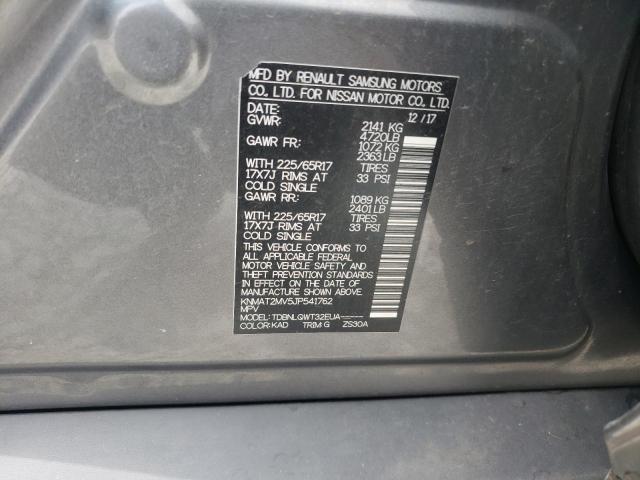 Photo 10 from auction – 2018 NISSAN ROGUE S with VIN KNMAT2MV5JP541762