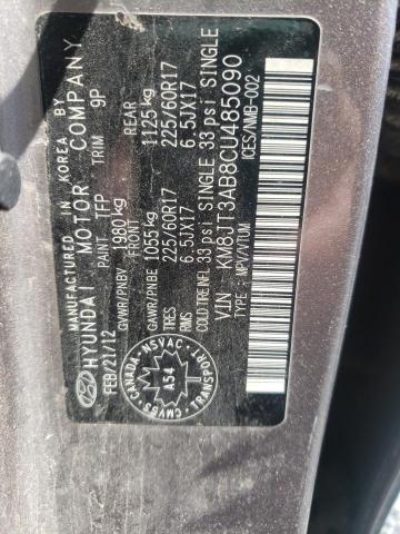 Photo 10 from auction – 2012 HYUNDAI TUCSON GL with VIN KM8JT3AB8CU485090