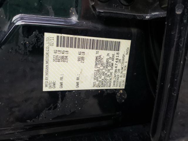 Photo 10 from auction – 2011 NISSAN ALTIMA SR with VIN 1N4BL2AP3BN474818