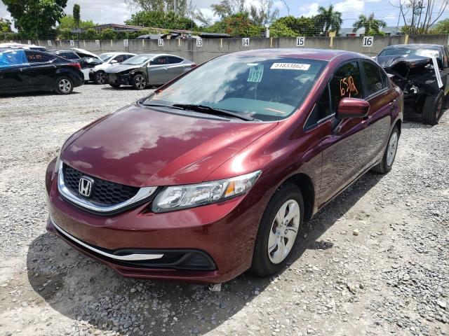 Photo 2 from auction – 2015 HONDA CIVIC LX with VIN 19XFB2F5XFE117622