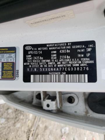 Photo 10 from auction – 2014 KIA OPTIMA EX with VIN 5XXGN4A77EG338276