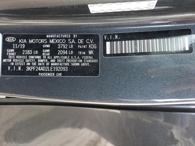 Photo 10 from auction – 2020 KIA FORTE FE with VIN 3KPF24AD2LE192093