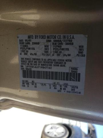 Photo 10 from auction – 2001 FORD RANGER SUP with VIN 1FTYR14U71PB47162