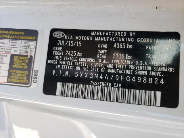 Photo 10 from auction – 2015 KIA OPTIMA EX with VIN 5XXGN4A79FG498824