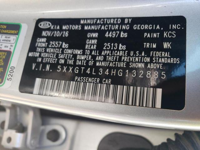 Photo 10 from auction – 2017 KIA OPTIMA LX with VIN 5XXGT4L34HG132885