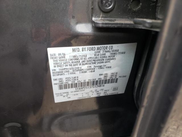 Photo 10 from auction – 2007 FORD FIVE HUNDR with VIN 1FAHP25137G124816