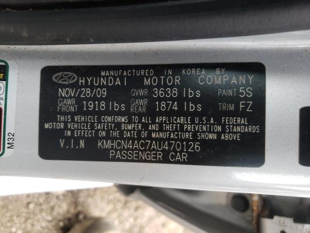 Photo 10 from auction – 2010 HYUNDAI ACCENT with VIN KMHCN4AC7AU470126