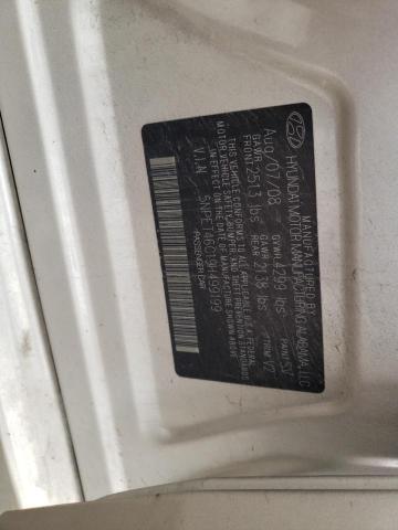 Photo 10 from auction – 2009 HYUNDAI SONATA with VIN 5NPET46C19H499199