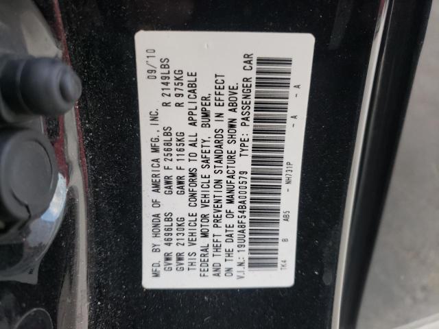 Photo 10 from auction – 2011 ACURA TL with VIN 19UUA8F54BA000579
