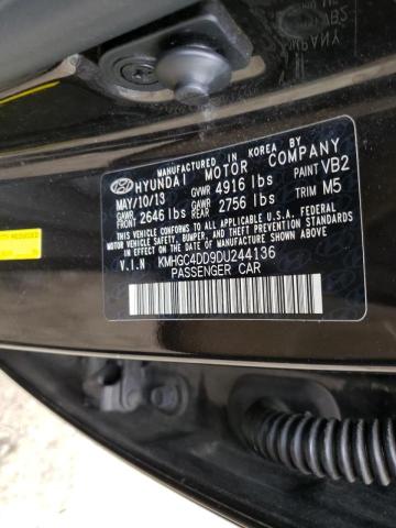 Photo 10 from auction – 2013 HYUNDAI GENESIS 3. with VIN KMHGC4DD9DU244136