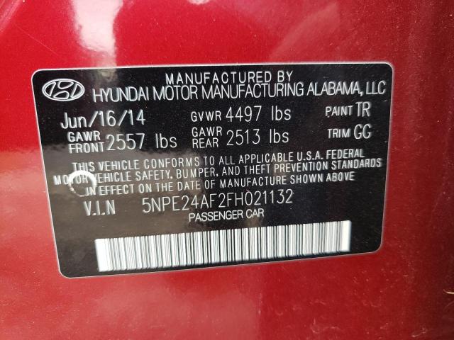 Photo 10 from auction – 2015 HYUNDAI SONATA SE with VIN 5NPE24AF2FH021132