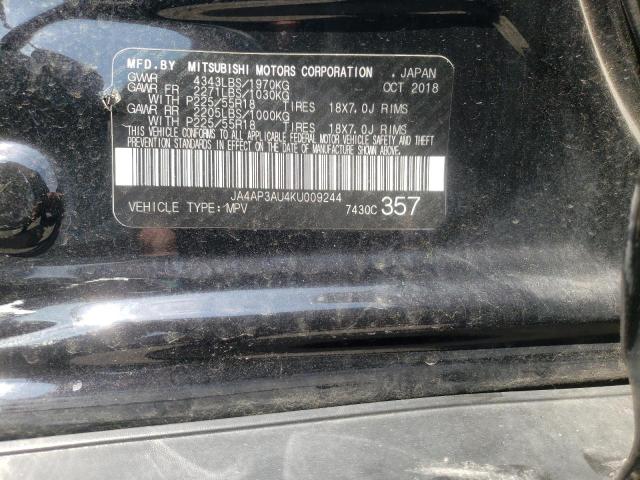 Photo 10 from auction – 2019 MITSUBISHI OUTLANDER with VIN JA4AP3AU4KU009244