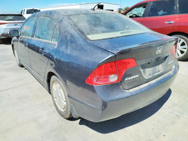 Photo 3 from auction – 2007 HONDA CIVIC HYBR with VIN JHMFA36227S007143