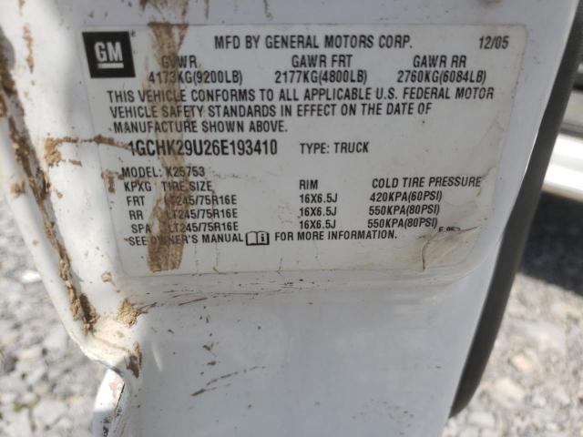 Photo 10 from auction – 2006 CHEVROLET SILVERADO with VIN 1GCHK29U26E193410