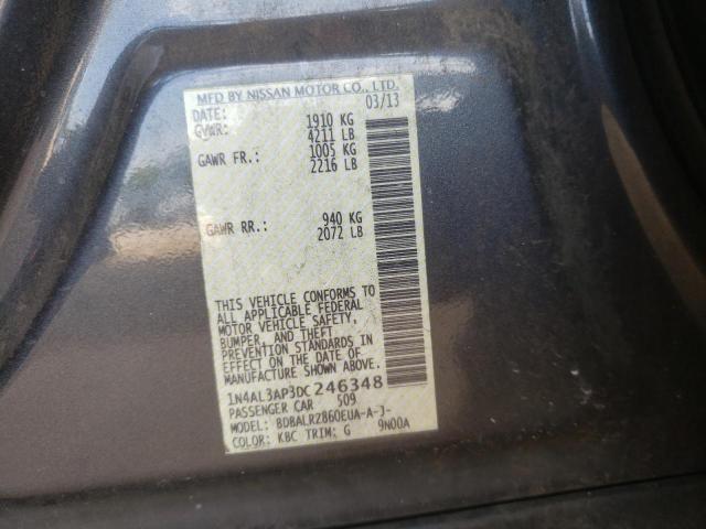 Photo 10 from auction – 2013 NISSAN ALTIMA 2.5 with VIN 1N4AL3AP3DC246348