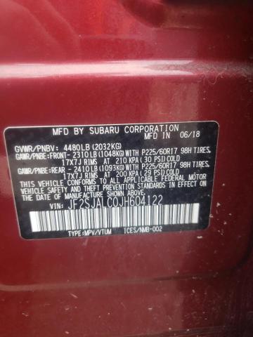 Zdjęcie 10 z aukcji – 2018 SUBARU FORESTER 2 z VIN JF2SJALC0JH604122