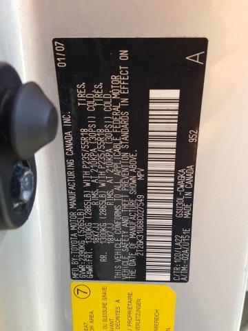Photo 10 from auction – 2008 LEXUS RX 350 with VIN 2T2GK31U68C027549